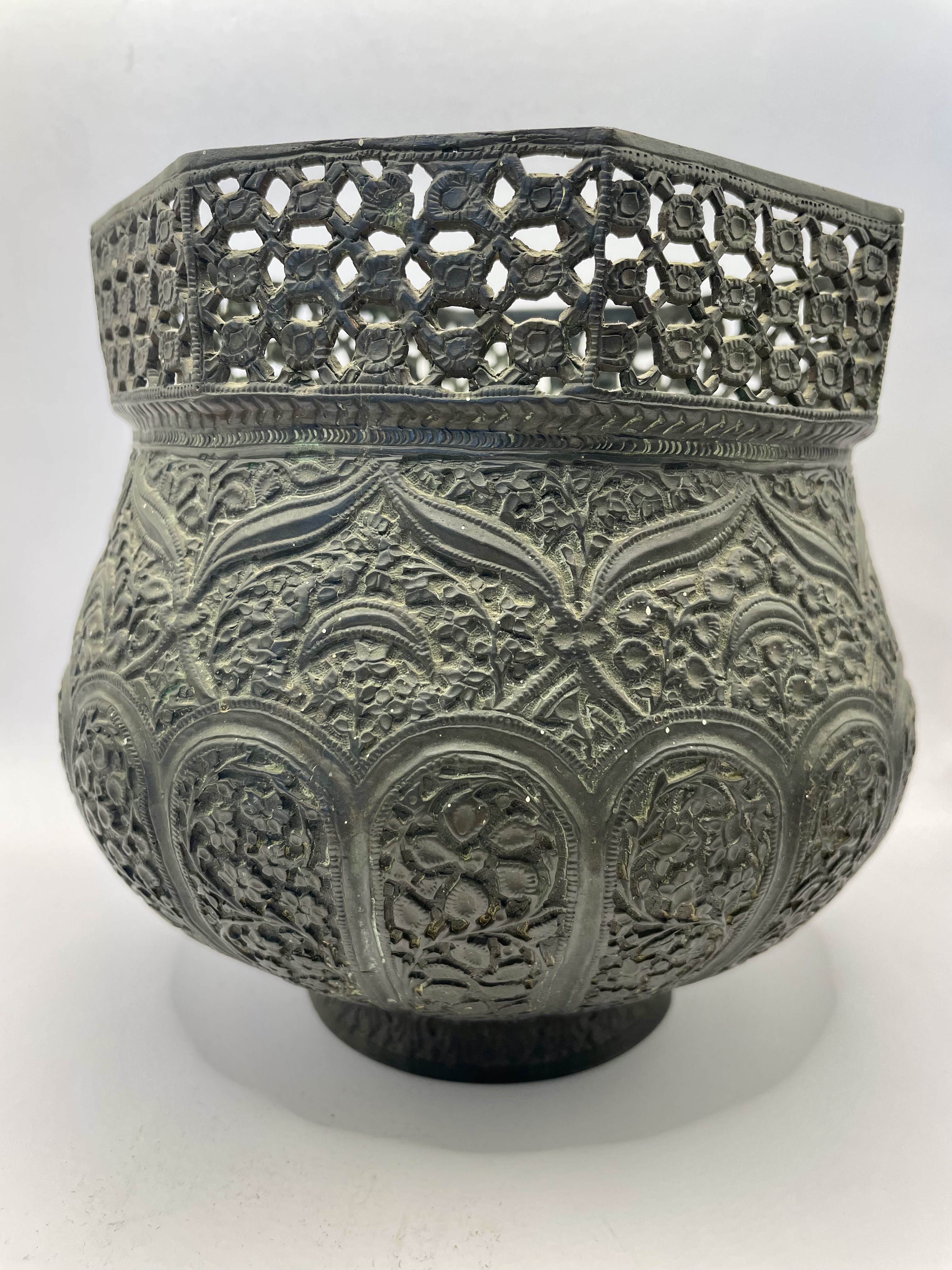 .Indian/islamic  Bronze Vase 1800's? copper. - Image 7 of 10