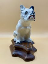 1940s Winston Churchill&rsquo;s Dog (cast door stop on wooden plinth)