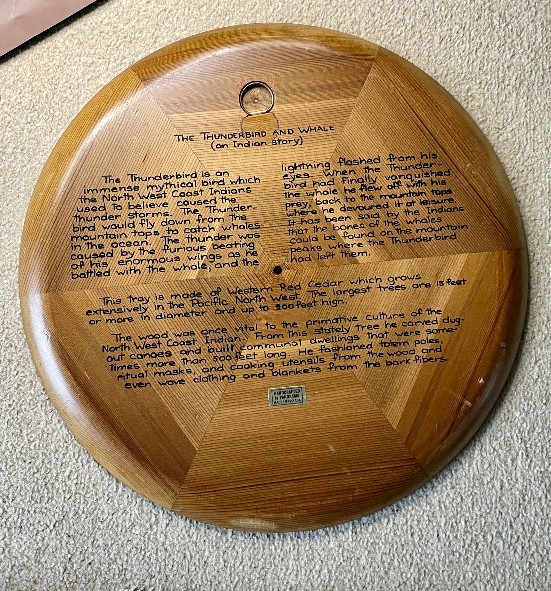Canadian wall plaque of a Thunderbird in the style of native Americas/Canada - Image 2 of 5