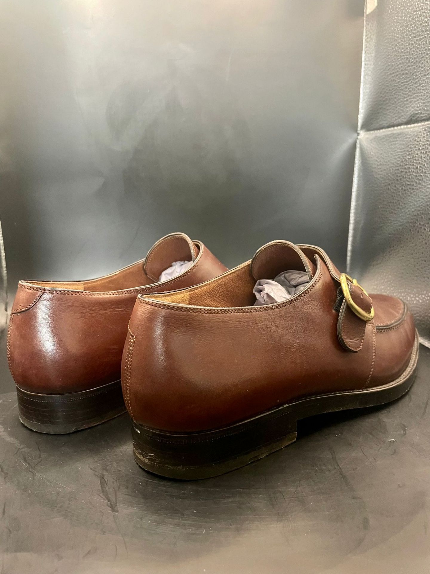 Fratelli Rossetti Monk Strap leather shoes size 7 with good soles. Good condition please see photos  - Image 3 of 14