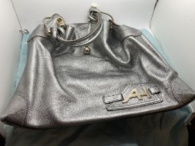 ANYA HINDMARCH SILVER HANDBAG WITH ANYA HINDMARCH 