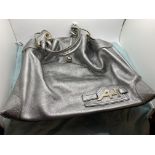 ANYA HINDMARCH SILVER HANDBAG WITH ANYA HINDMARCH 