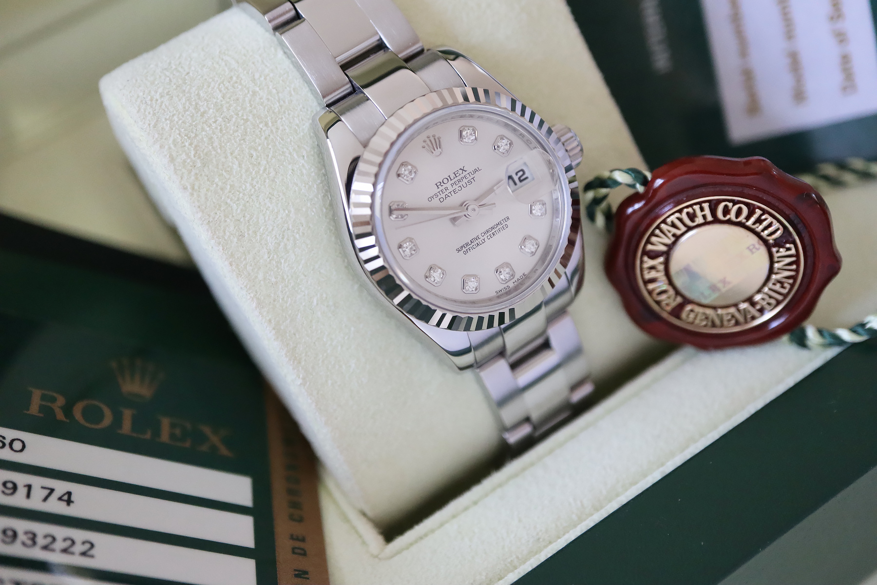 ROLEX *DIAMOND* DATEJUST (REF. 179174) *FULL SET* BOXSET, CARD, TAGS ETC! - Image 7 of 12