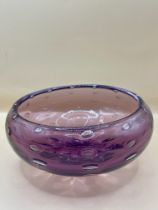 1960s Murano Purple glass bowl.