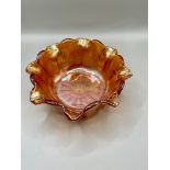 An original  Victorian Carnival Glass Bowl great condition.