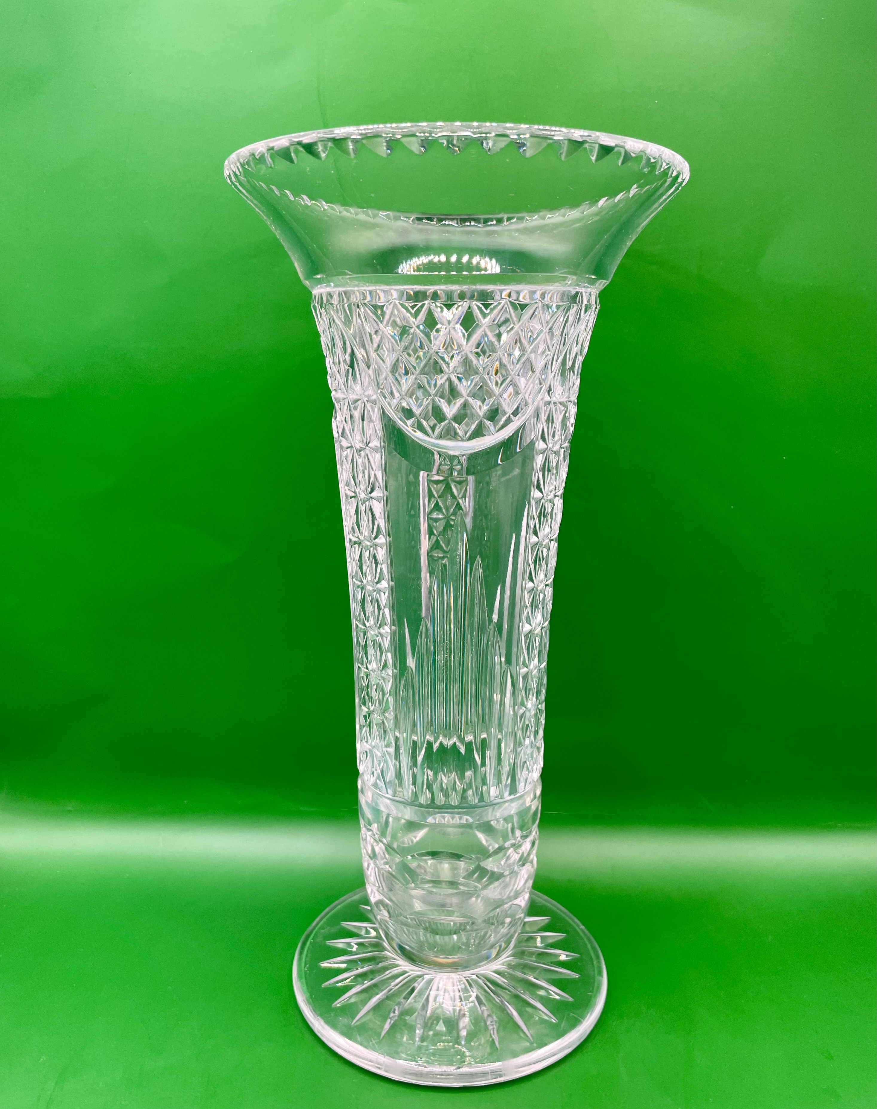 Edwardian 1910-20s Large Crystal Vase lovely condition.&nbsp;