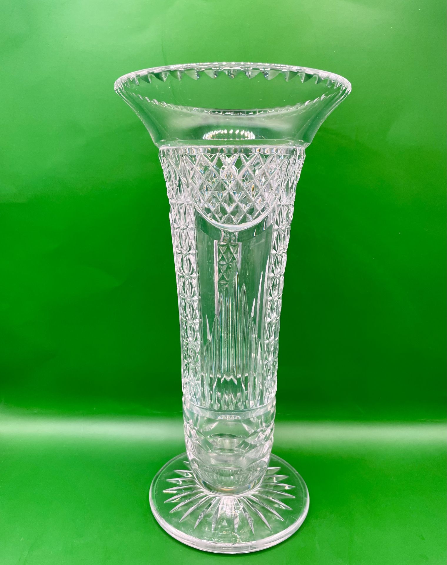 Edwardian 1910-20s Large Crystal Vase lovely condition.&nbsp;