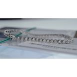 STUNNING 4.28ct White Gold Diamond Tennis Bracelet (*VS - F/G* Clarity & Colour) - Certificate & Box