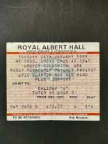 Royal Albert hall Eric Clapton ticket 1989  Good condition. Has signs of age. 