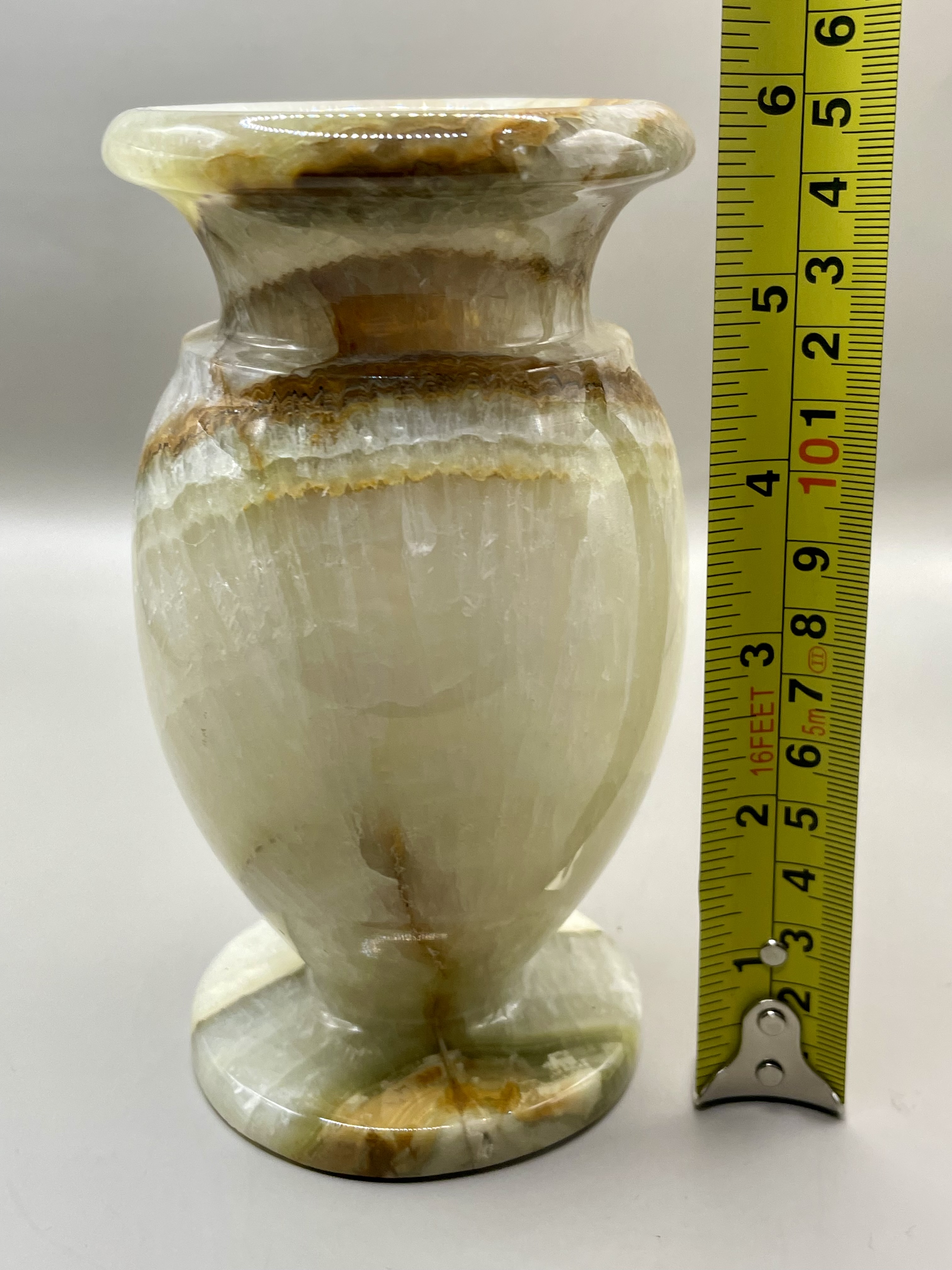 Vintage Onyx Vase/ Urn  - Image 2 of 7