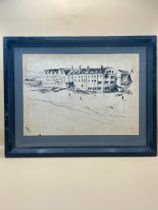 Rare D. Hare charcoal Sketch possible David hare 66. Early days. American artist very famous.