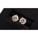 1.50CT DIAMOND 'SI' CLARITY - STUD EARRINGS IN WHITE GOLD