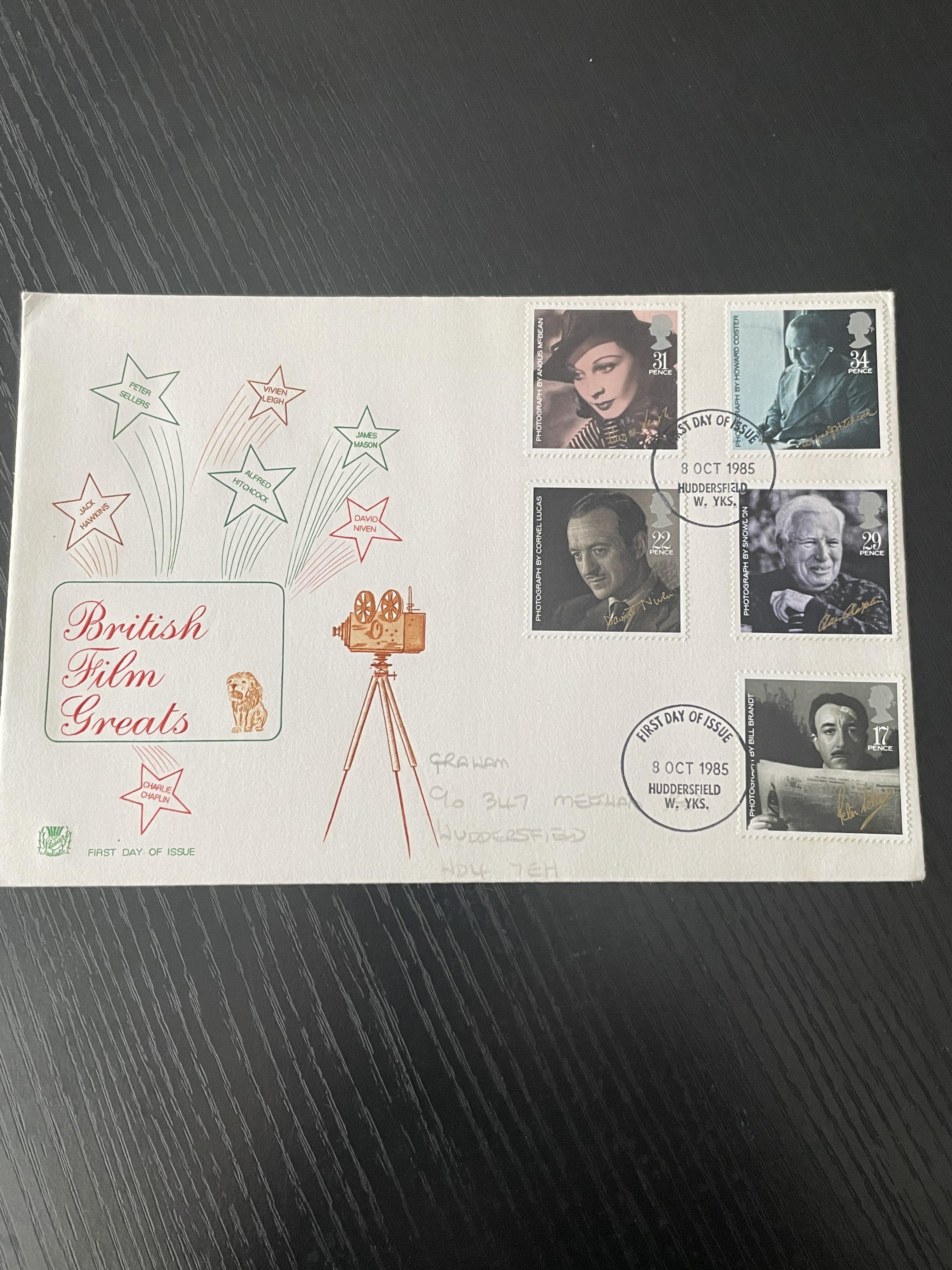 British Film Greats 1985 Royal Mail First Fay Cover