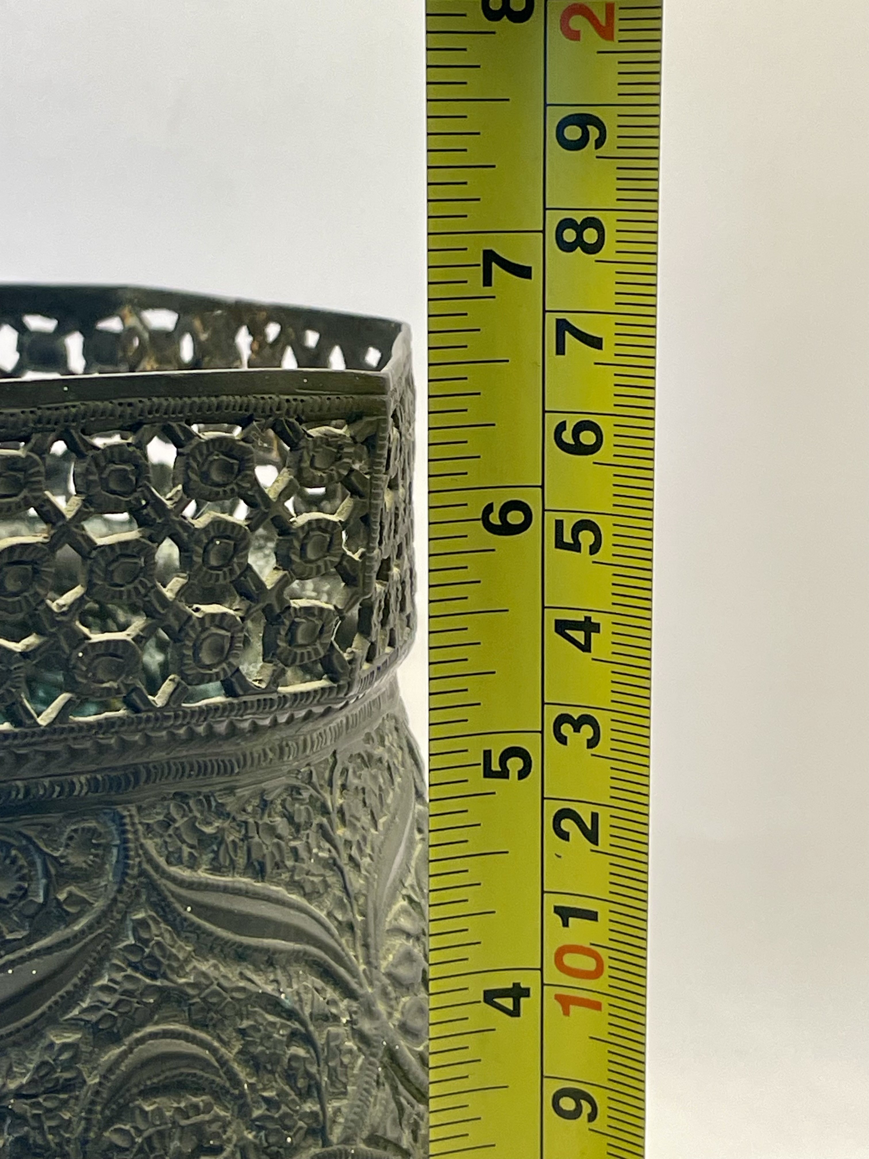 .Indian/islamic  Bronze Vase 1800's? copper. - Image 4 of 10