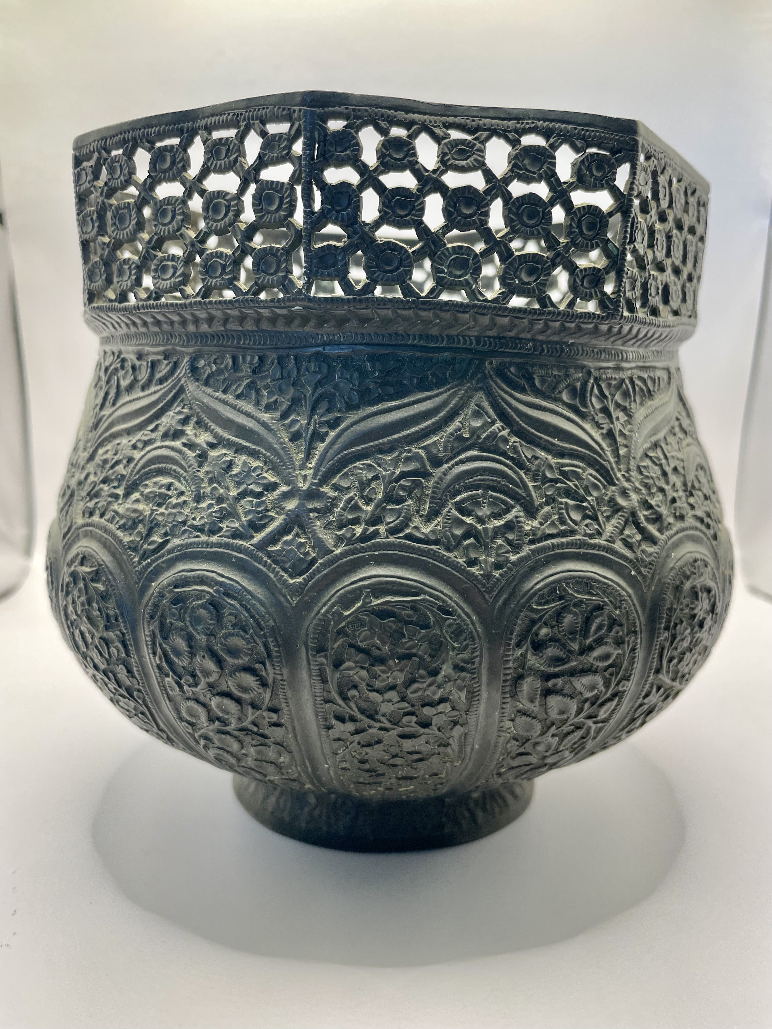 .Indian/islamic  Bronze Vase 1800's? copper. - Image 9 of 10