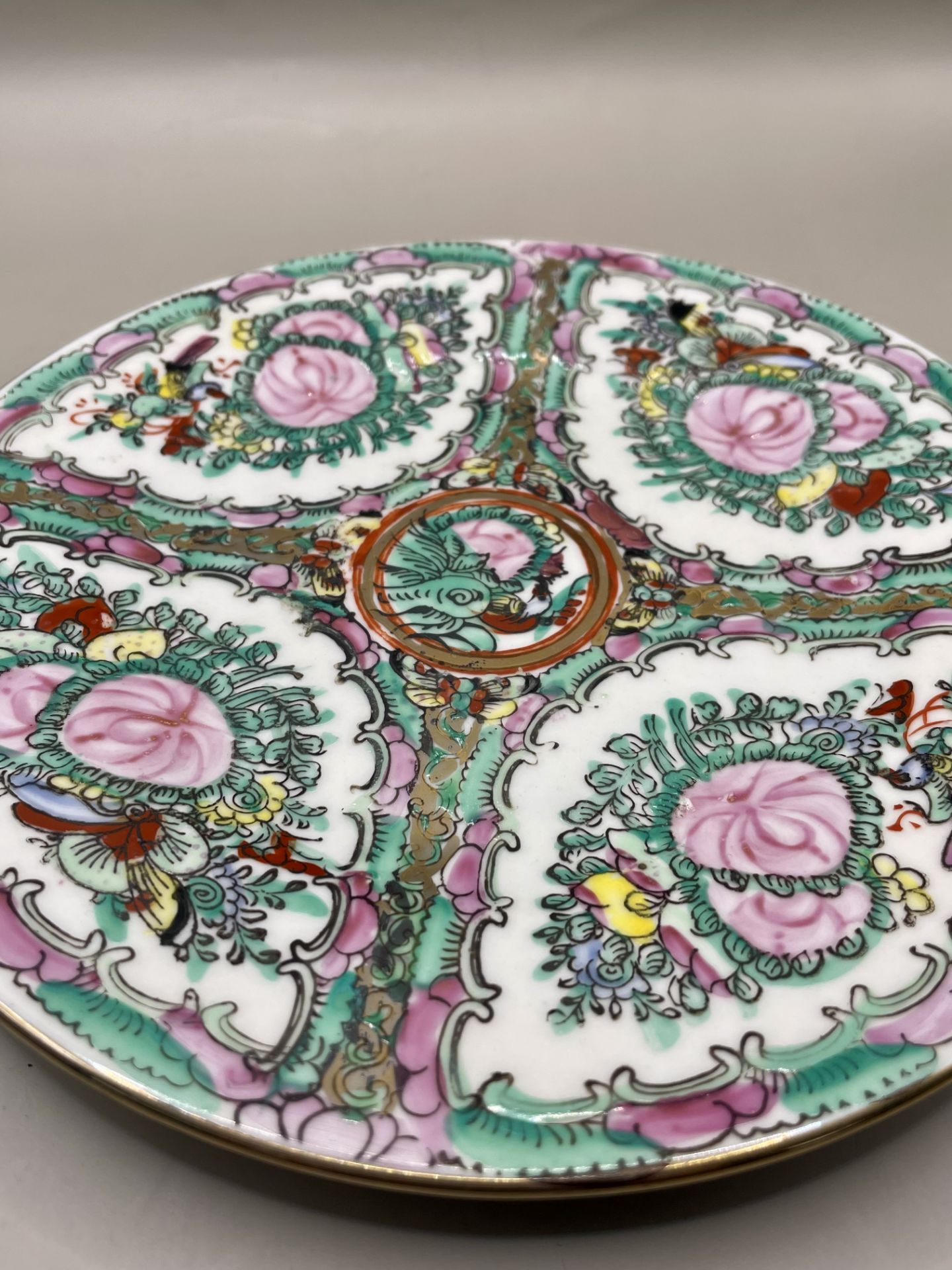Antique Chinese Famille Rose Porcelain Plate, Circa 1880-1890. - Image 2 of 7