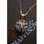 14K WHITE GOLD 0.50CT DIAMOND NECKLACE