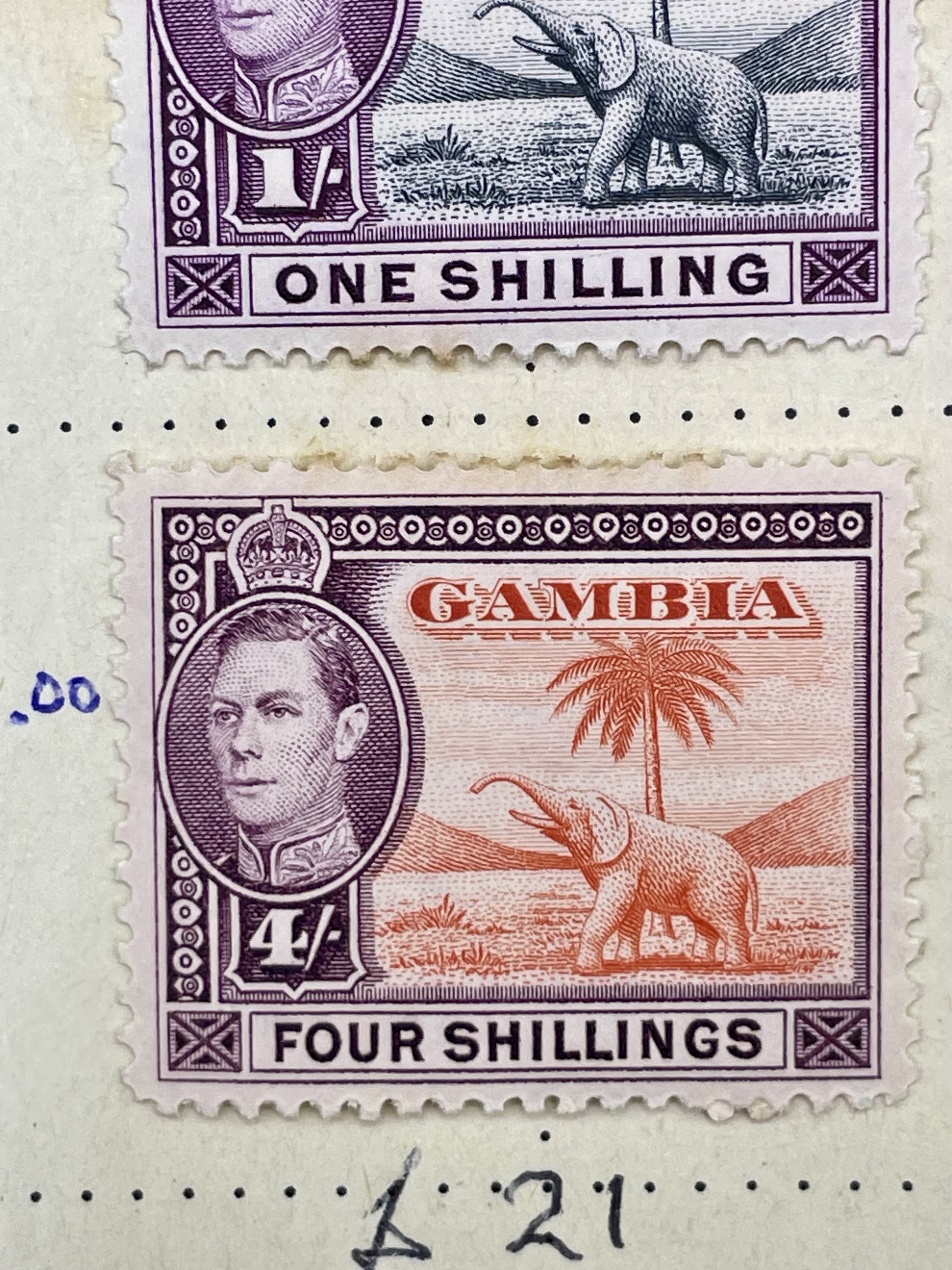 Page of rare Gambia Common Wealth stamps  - Image 7 of 7