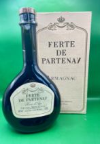Unopened Vintage bottle of Armagnac sealed. “Ferte De Partenay” French.