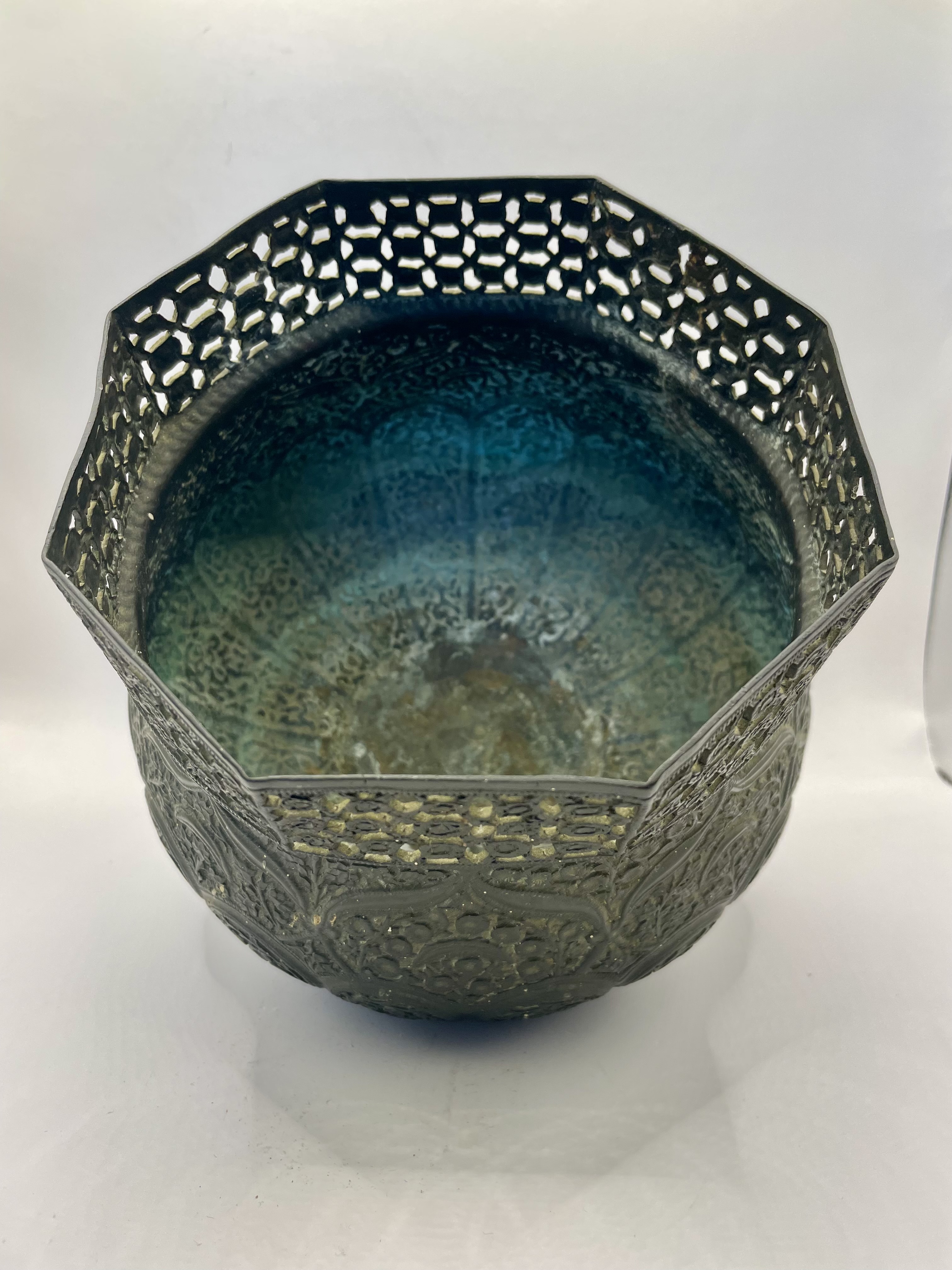 .Indian/islamic  Bronze Vase 1800's? copper. - Image 2 of 10