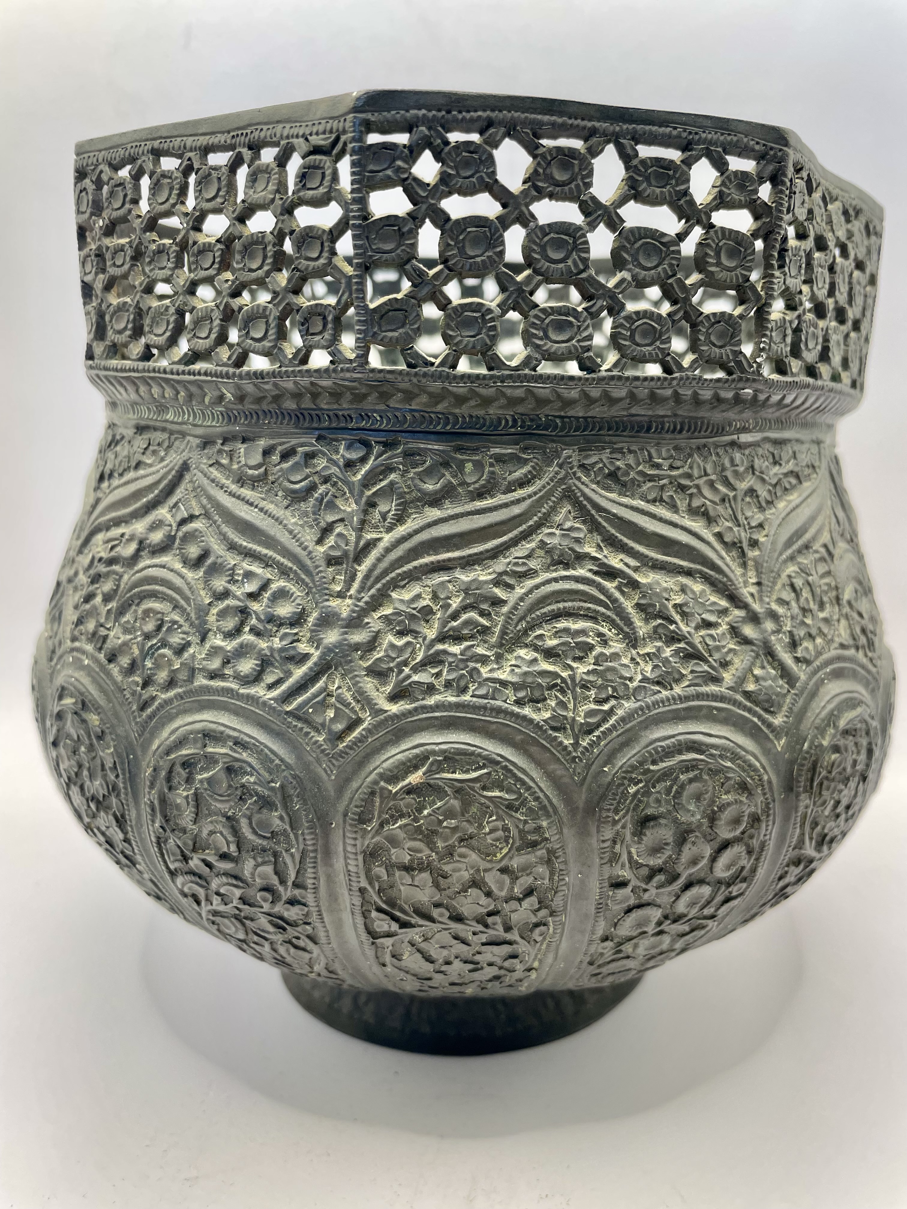 .Indian/islamic  Bronze Vase 1800's? copper. - Image 8 of 10