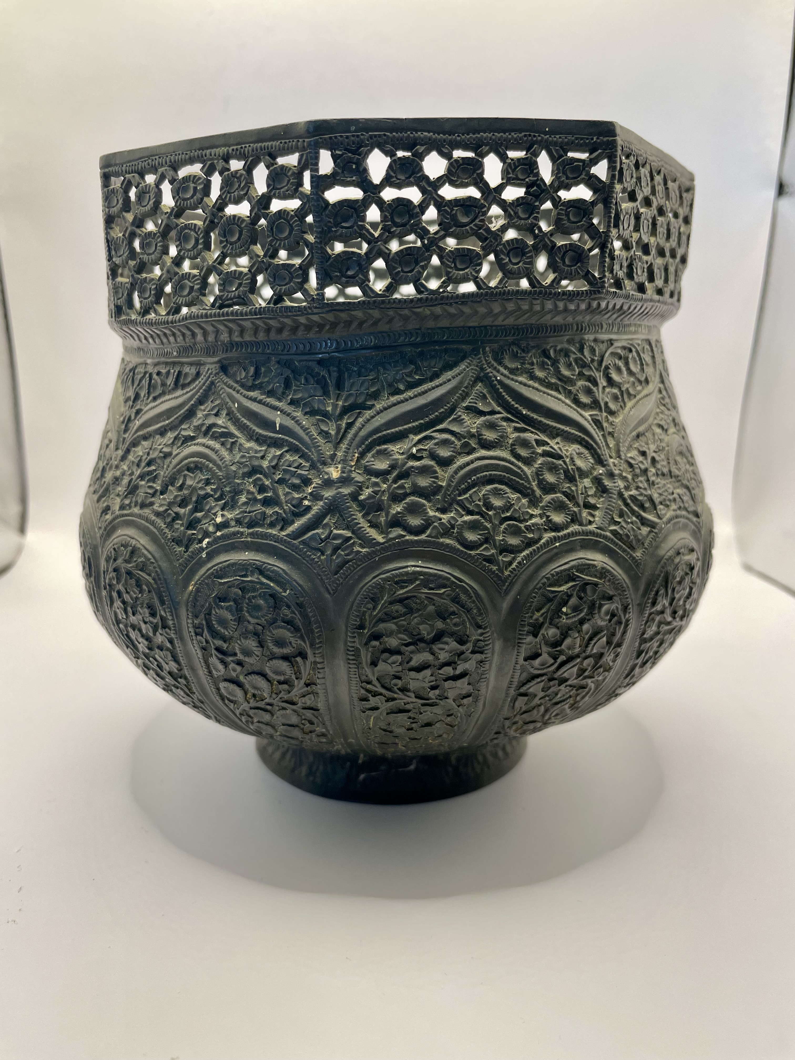 .Indian/islamic  Bronze Vase 1800's? copper. - Image 10 of 10