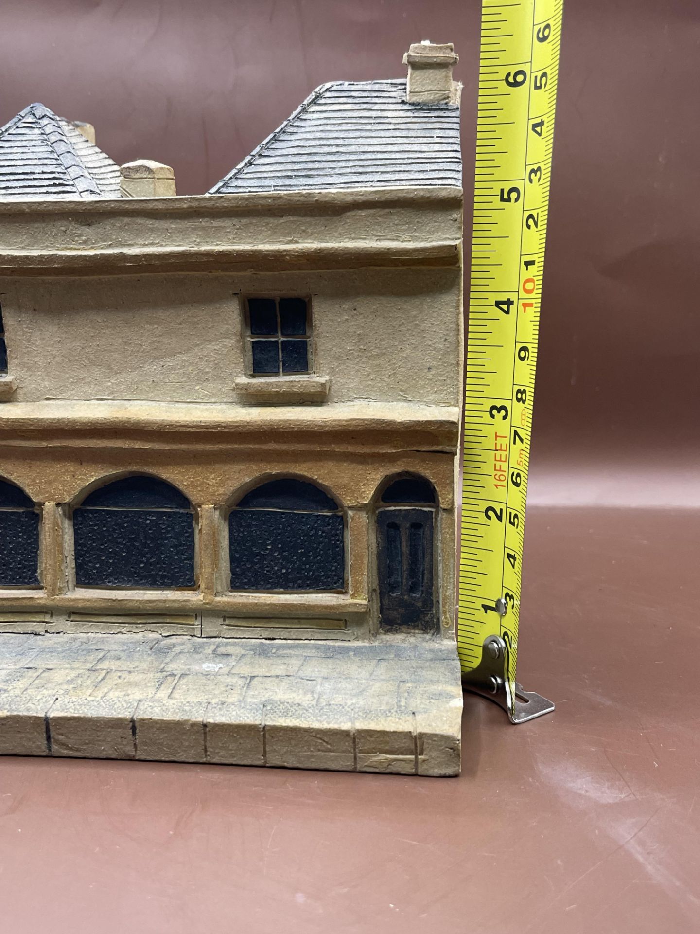 Rare & Signed Victorian Stoneware House! Large and heavy item please see photos. - Image 6 of 13