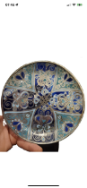 APPROX. 15TH TO 17TH CENTURY OLD ENGLISH ENAMELLED PLATE