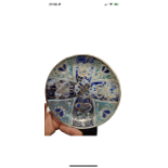 APPROX. 15TH TO 17TH CENTURY OLD ENGLISH ENAMELLED PLATE