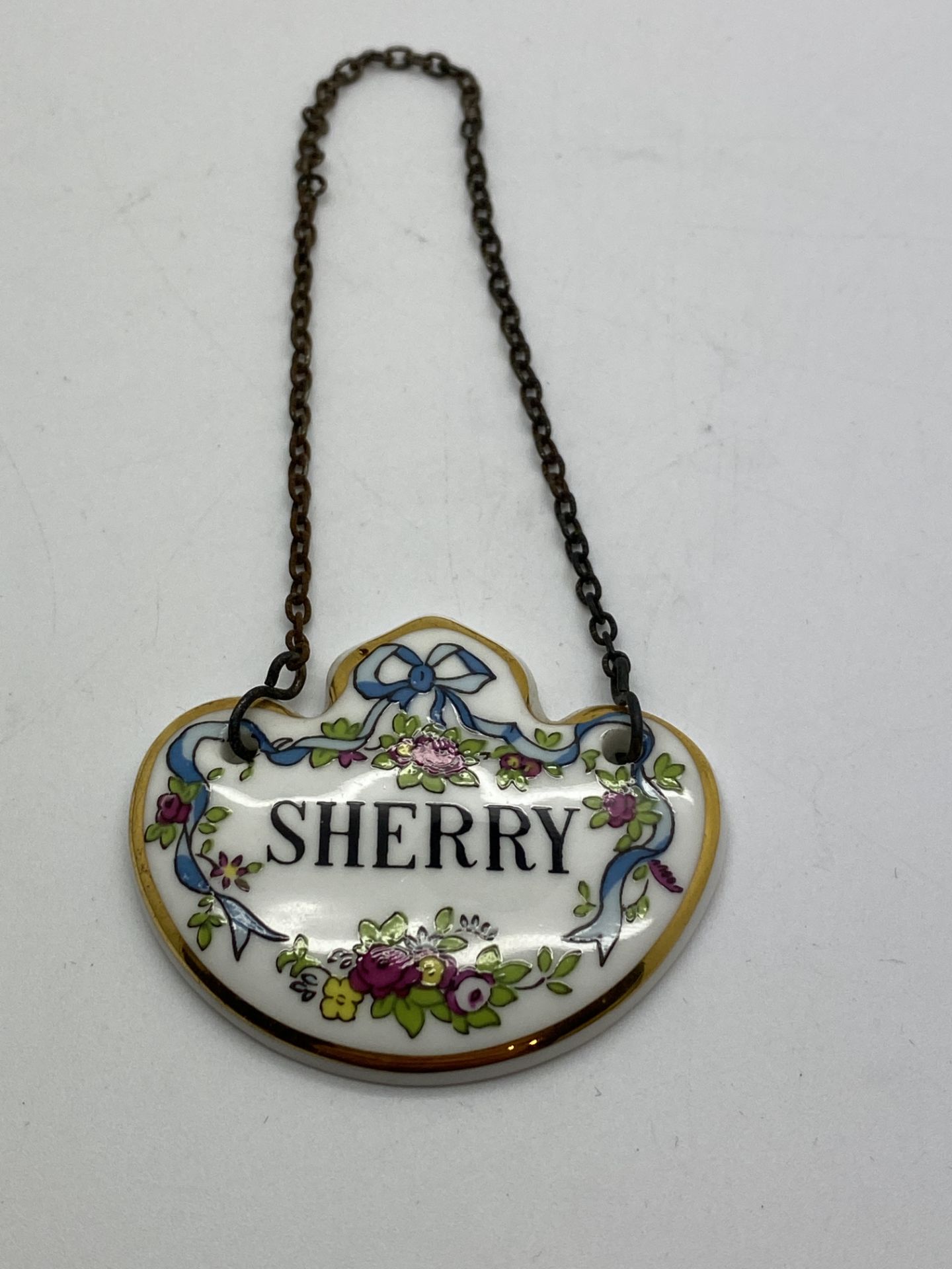 COALPORT BONE CHINA SHERRY TAG 