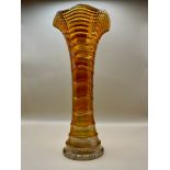 Tall Victorian Carnival Fentons Tall glass vase. Excellent condition.&nbsp;