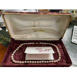 Jersey pearls prestige necklace with 9ct gold clasp