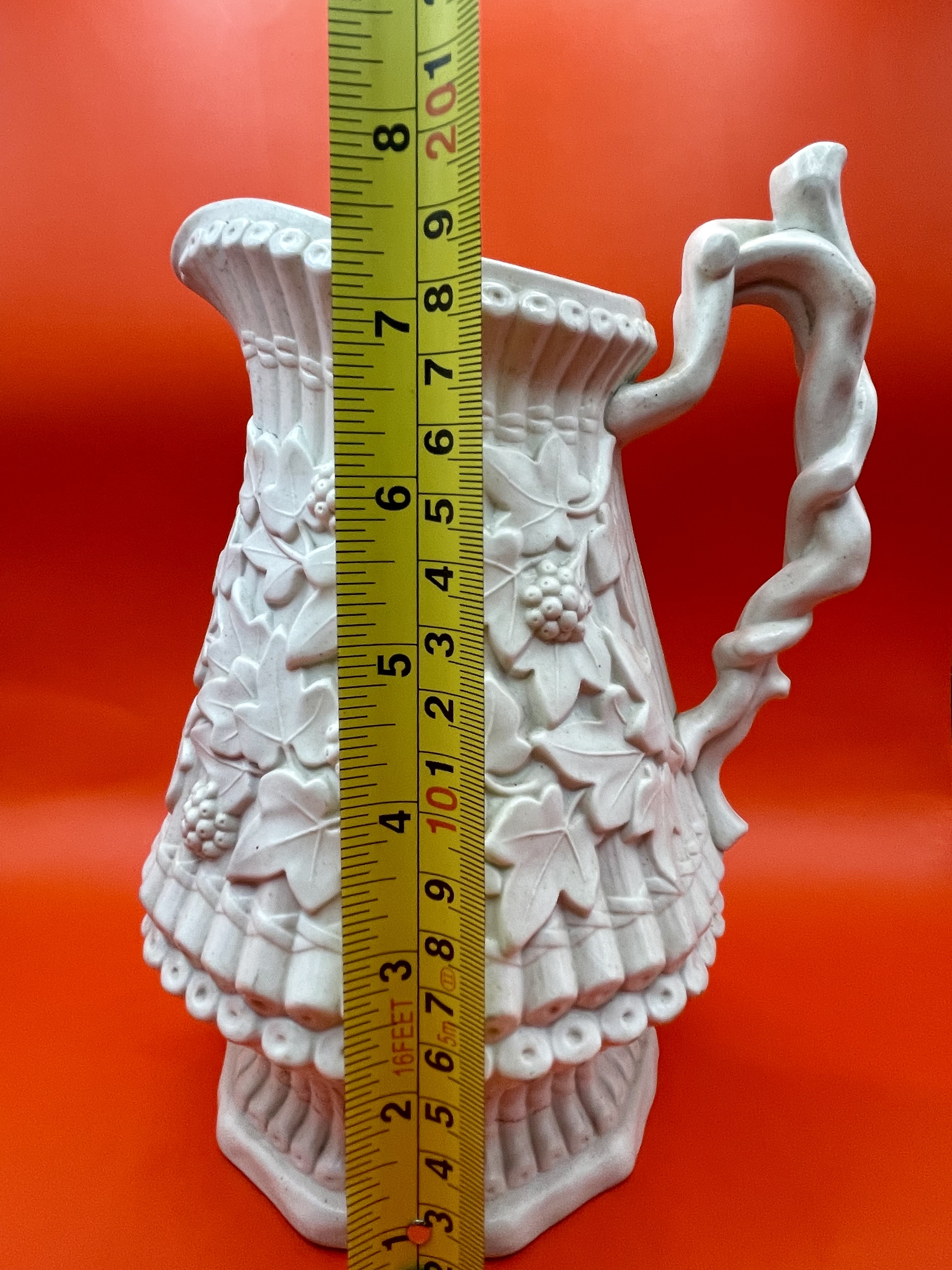 A lovely 1860-80s ridgeway Victorian Jug great condition. Stands proud.  - Image 7 of 9