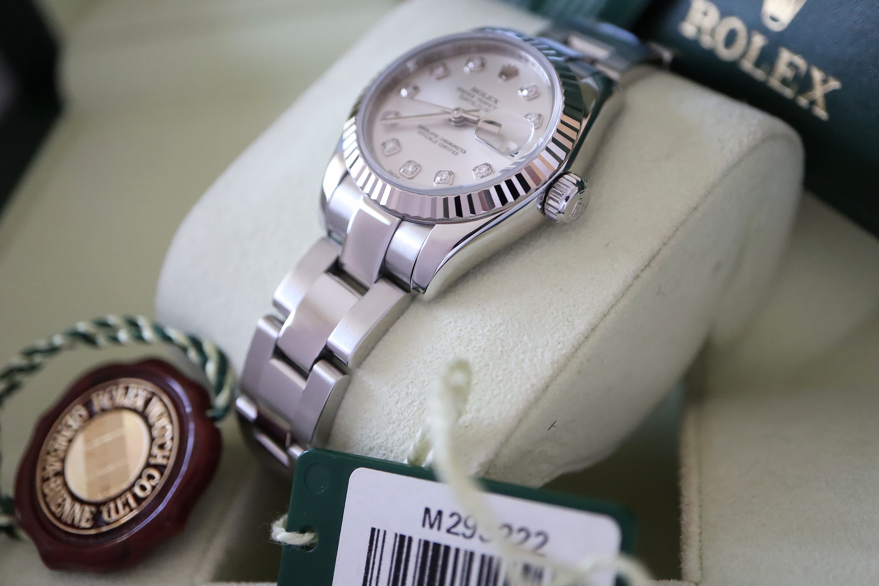 ROLEX *DIAMOND* DATEJUST (REF. 179174) *FULL SET* BOXSET, CARD, TAGS ETC! - Image 10 of 12