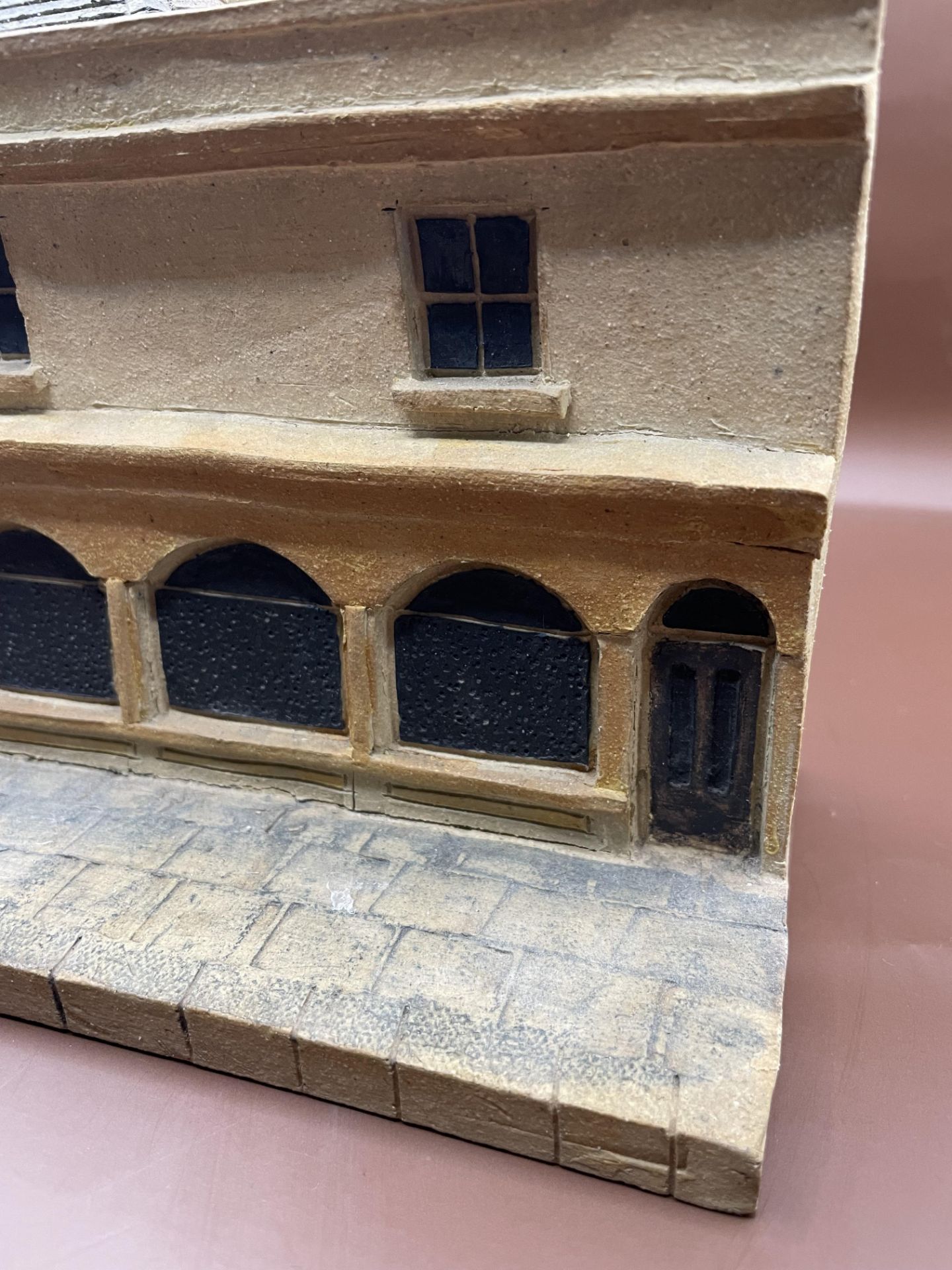 Rare & Signed Victorian Stoneware House! Large and heavy item please see photos. - Image 2 of 13