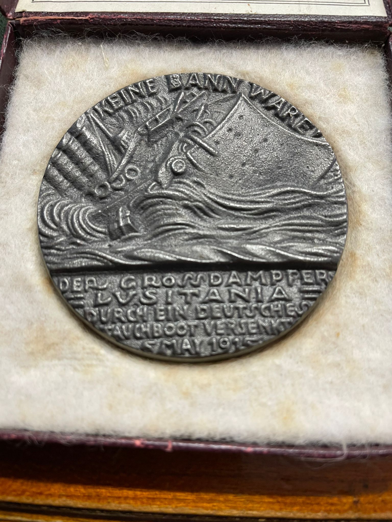 British replica Lusitania medallion - Image 3 of 6