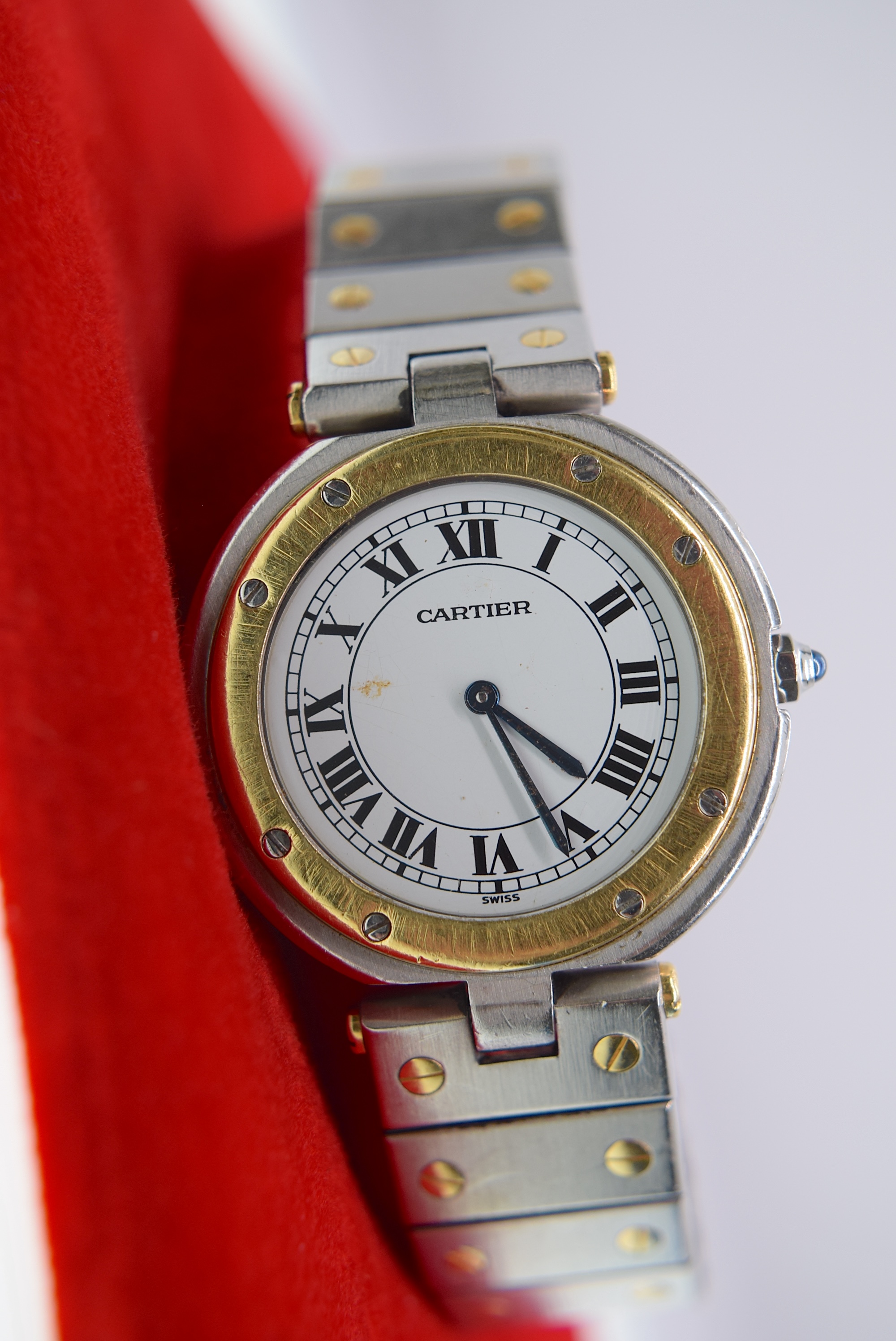 CARTIER WRISTWATCH IN STEEL & 18K GOLD