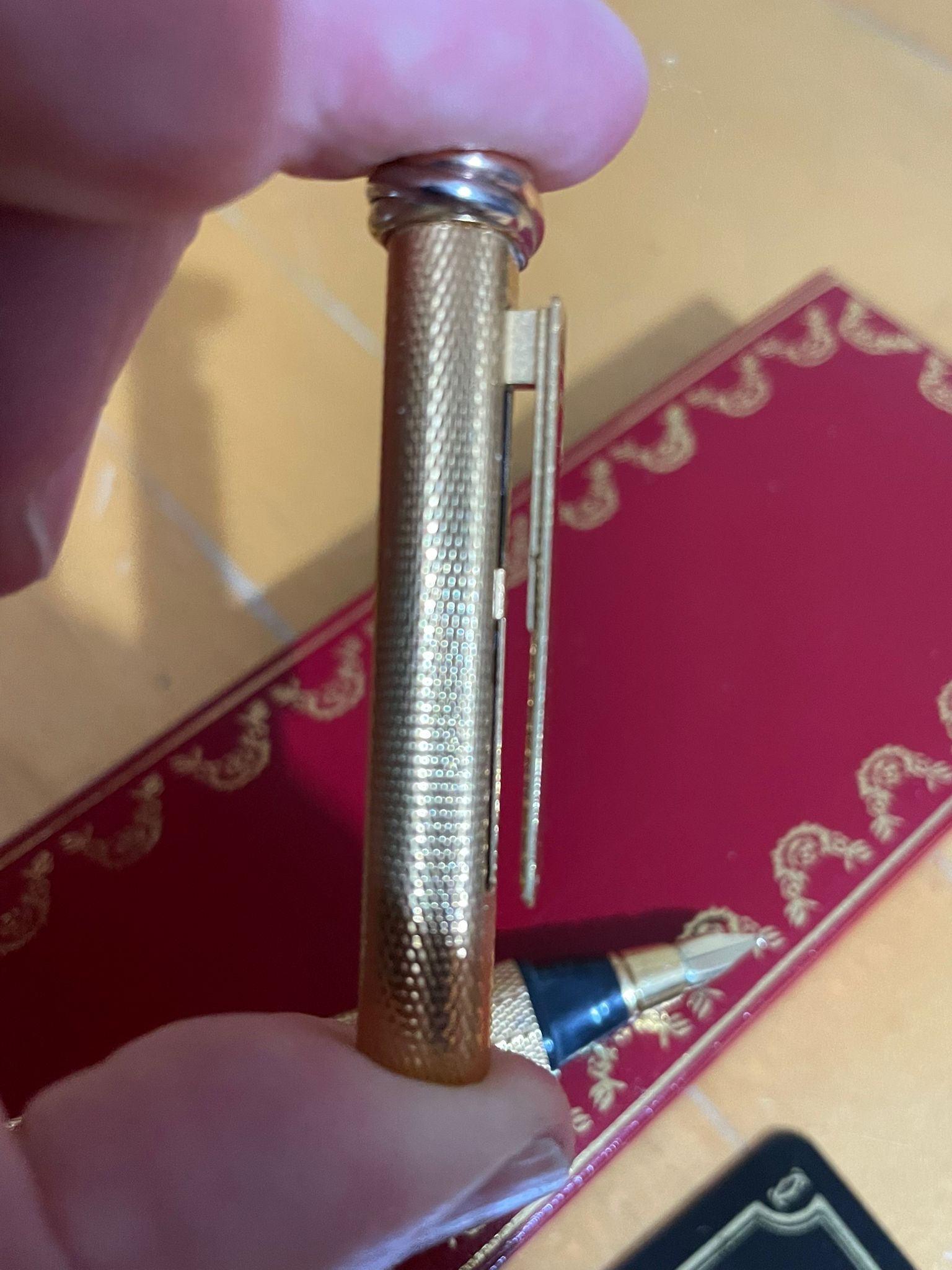 CARTIER - Must De Cartier Vendome Fountain Pen With Gold Nib - Image 6 of 8