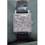 WHITE GOLD PIAGET WATCH (DIAMOND-SET) 25MM X 34MM CASEBACK NUMBERED 901 72749