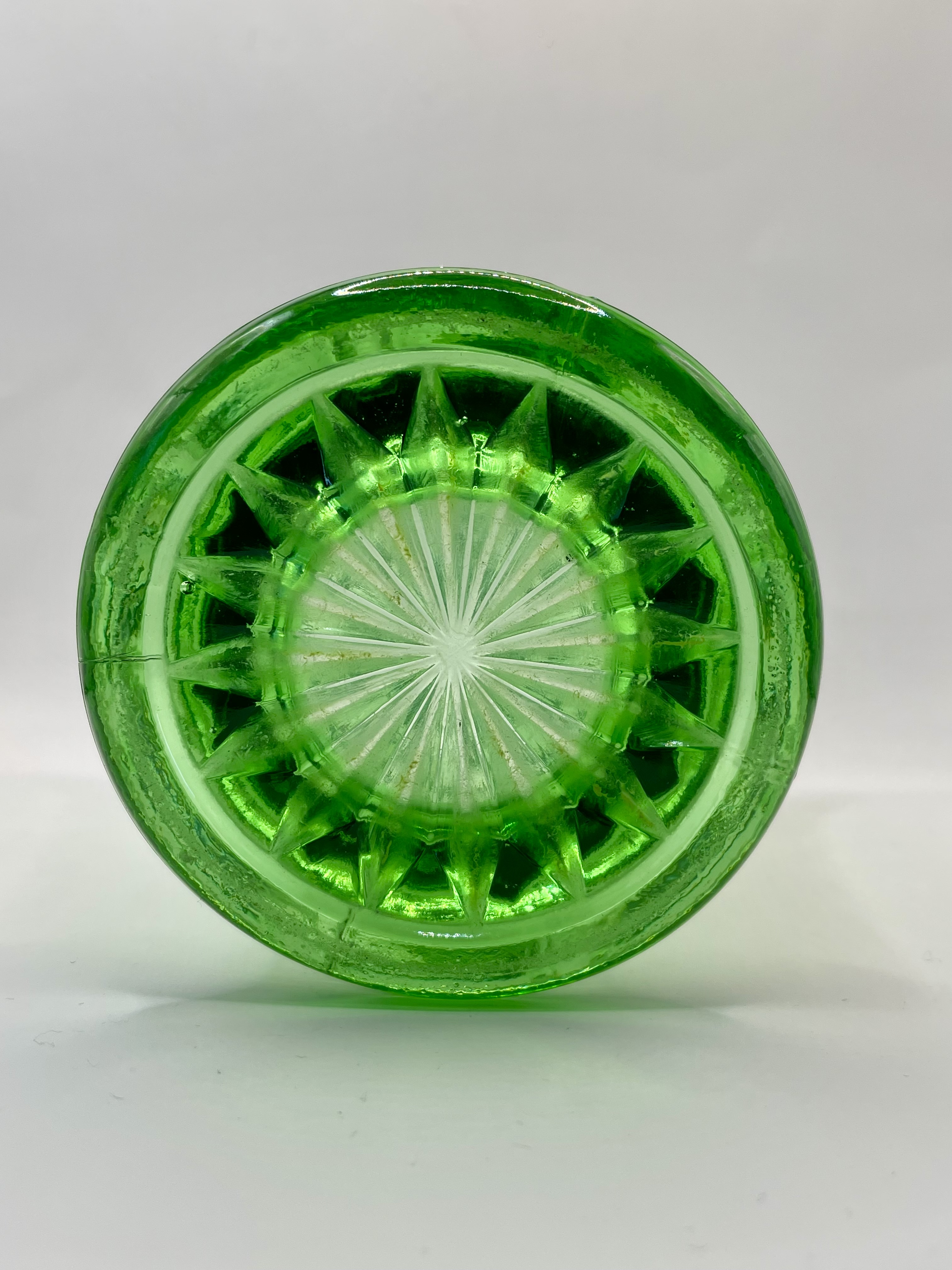 Art deco green Uranium glass Vase - Image 2 of 5