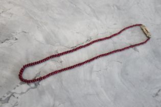 RUBY CABOCHON NECKLACE