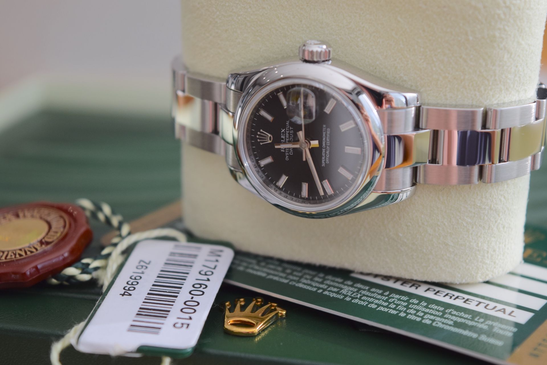 *BEAUTIFUL* ROLEX DATEJUST REF. 179160 *FULL SET* FACTORY BLACK DIAL - OYSTER PERPETUAL DATEJUST - Image 5 of 24