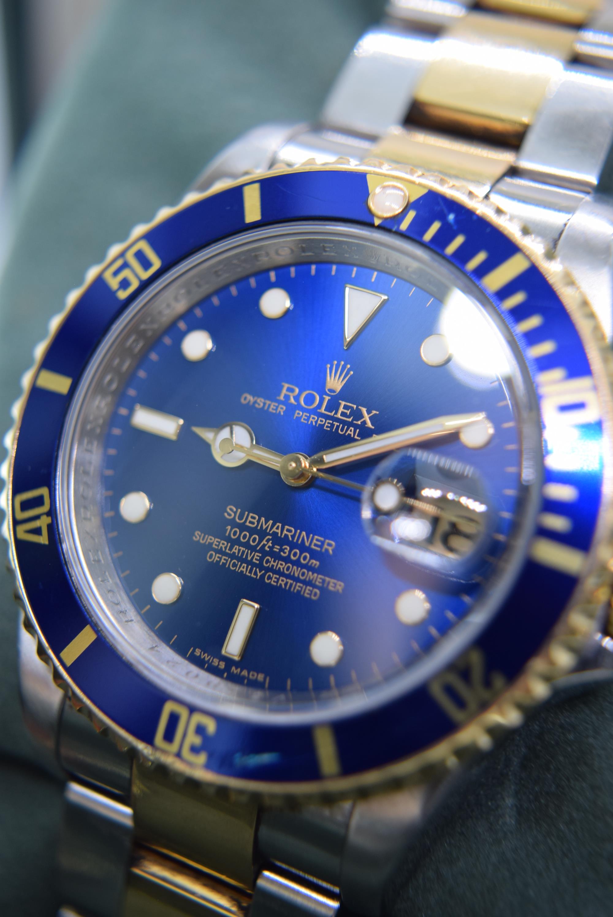 SUPER RARE 2009 ROLEX REF. 16613LB SUBMARINER "V SERIAL" LAST EDITION NON CERAMIC - Image 3 of 20