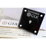 1.02CT DIAMOND; *GIA* CERTIFIED LOOSE PEAR CUT DIAMOND IN GIA CASE!