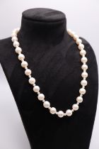 14K YELLOW GOLD & PEARL NECKLACE