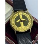 EXCALIBUR FRANKLIN MINT WATCH 32mm DIAMETER DIAL