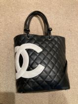 CHANEL CAMBON LINE CALFSKIN TOTE BAG