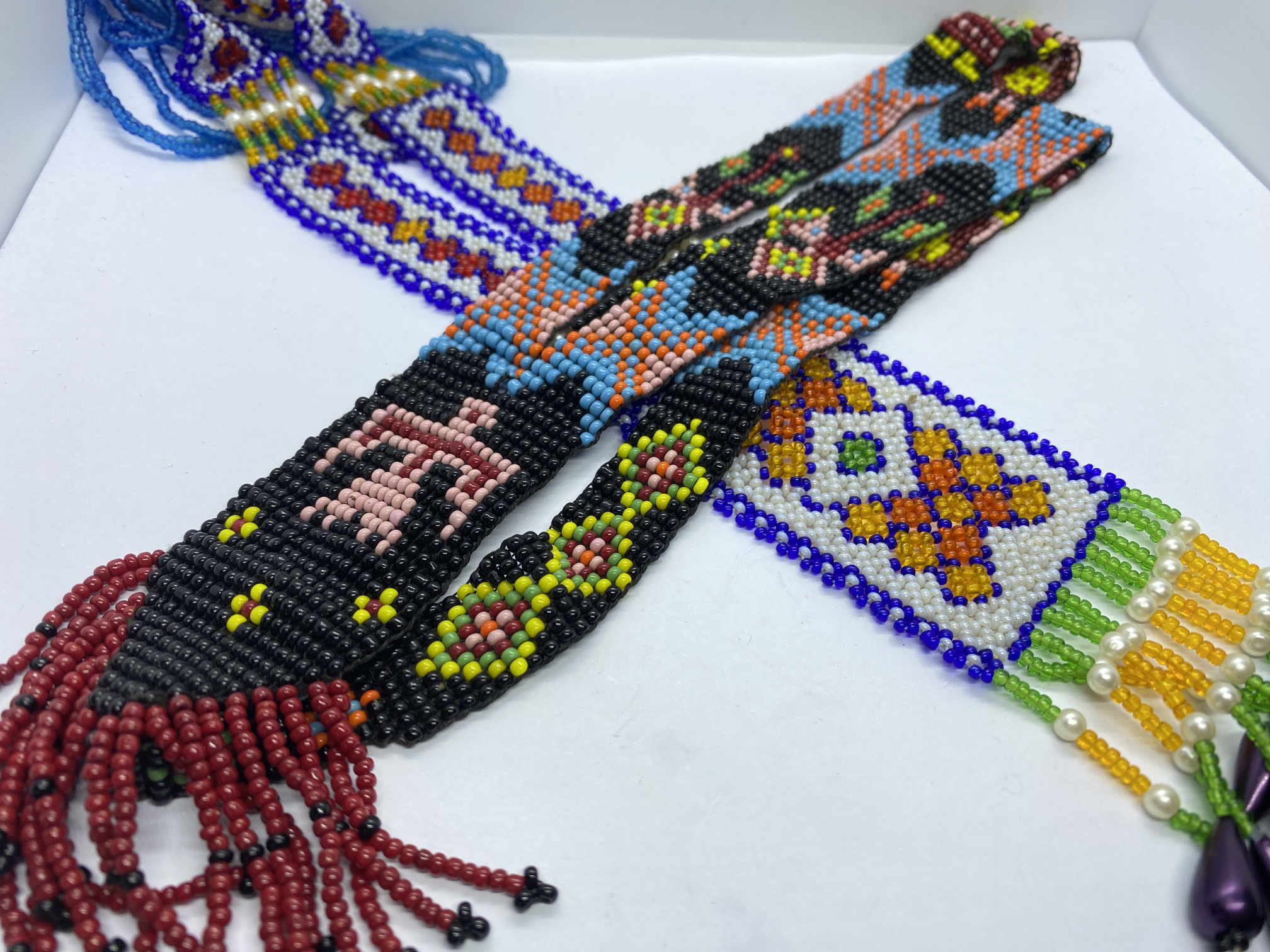 PAIR OF STUNNING UNUSUAL DETAILED BEADED LONG NECKLACES - Image 2 of 3