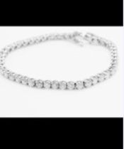 18ct GOLD 9.00ct DIAMOND TENNIS BRACELET - APPROX SI1/SI2 CLARITY & G/H COLOUR