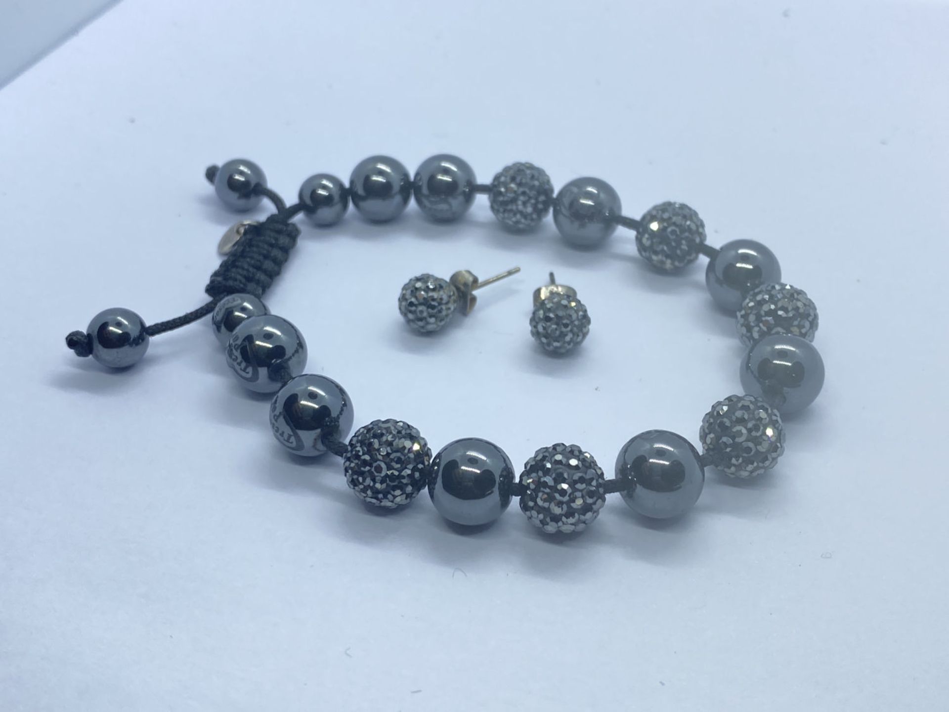 TRESOR PARIS SHAMBALLA BRACELET & MATCHING EARRINGS - Image 2 of 2